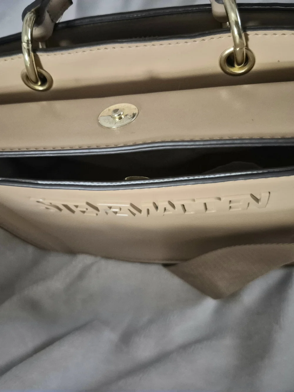 Steve Madden Blush Beige Crossbody Bag with Coin Pouch
